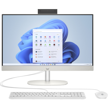 PC de Bureau HP AIO Touch - i7-1355U - jusqu’à 5,0 GHz - 16 Go - 1 To SSD - Blanc - 23.8" - Intel® Iris® 1 Xᵉ - Windows 11 Famille